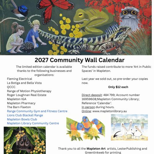 2027 Mapleton Art Calendar